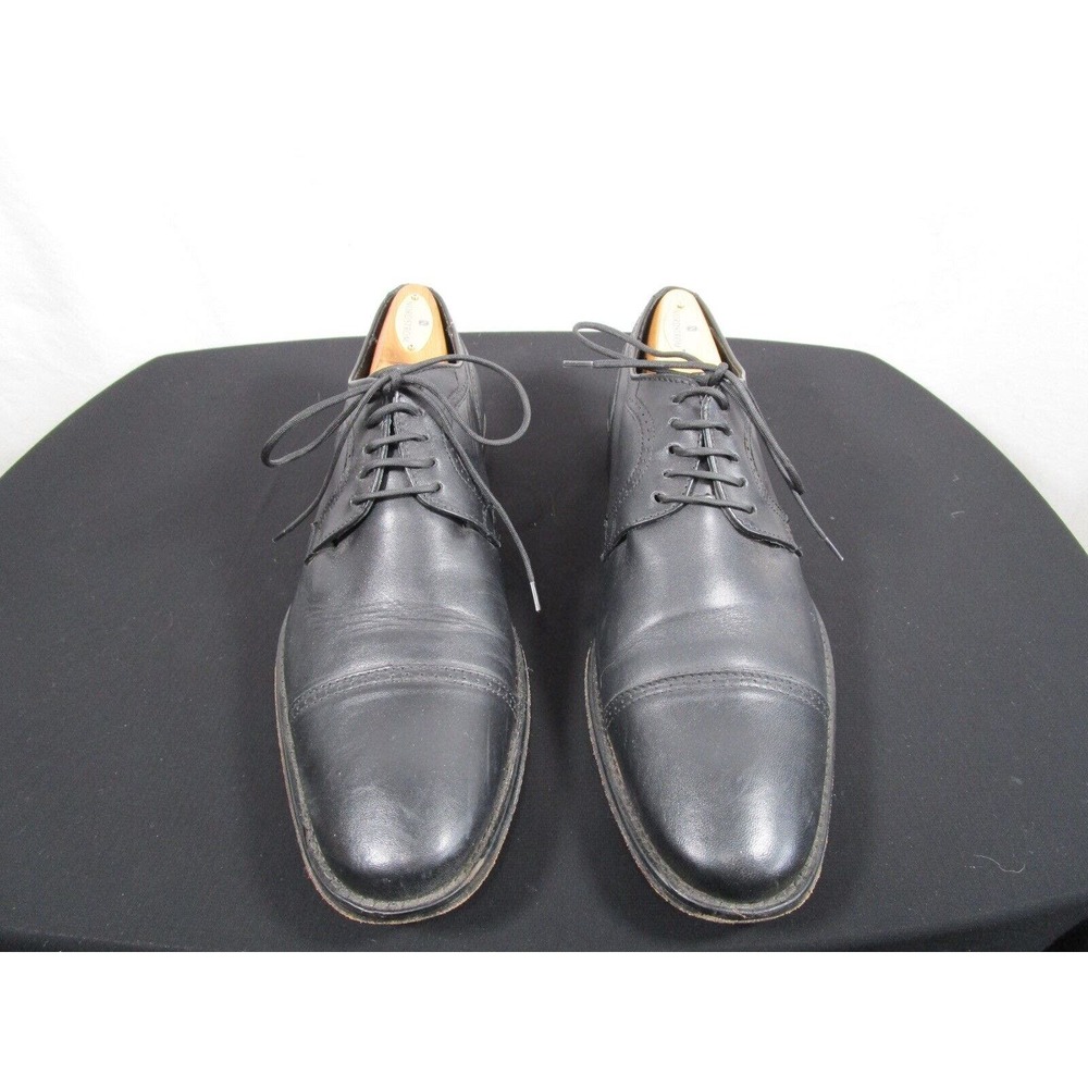 EUC! Brantano Black Leather Cap Toe Dress Oxford Shoes Men Sz 27.5/9 US